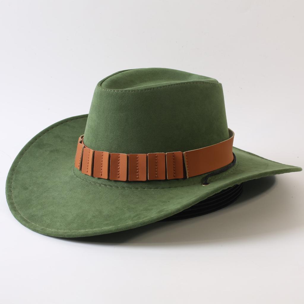 Chapeau de cowboy western classique à larges bords populaire européen et américain pour hommes et femmes chapeau de cowboy anti-soleil mode d'extérieur chapeau jazz