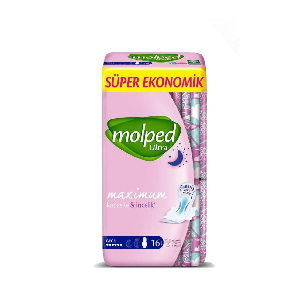 

Ультрагигиеничный анатомический ночной коврик Molped с 16 шт.