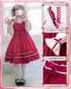 JIURUN Langarm Lolita Gothic Mori Plus Pullover Schleife Langes Kleid, Lolita, Cosplay, Anime, Mädchen, Lolita, Größe, Kleid, Cross-Dressing, Cosplay,