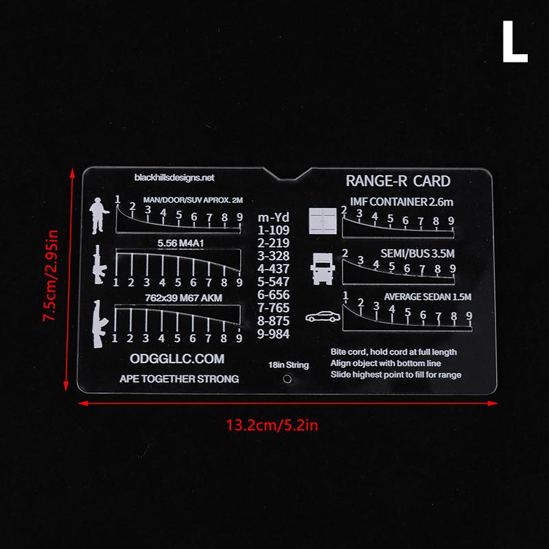 

Карта дальномера Hunt-R Карта дальномера Охота-Дальномер Карманный аналоговый дальномер с 6 сетками, подходит для улицы L