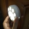 With Motion Sensor Cat Paw Night Lamp USB Rechargeable Wireless LED Light  Kitchen
