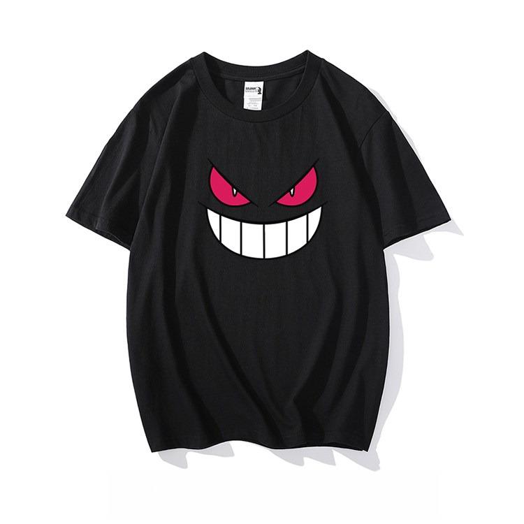 

Pokémon Anime Gengar Printed Tshirt Unisexs and Womens Tshirt Unisexs Tops Harajuku Y2K Tshirt 2026 Summer New Tee Streetwear S