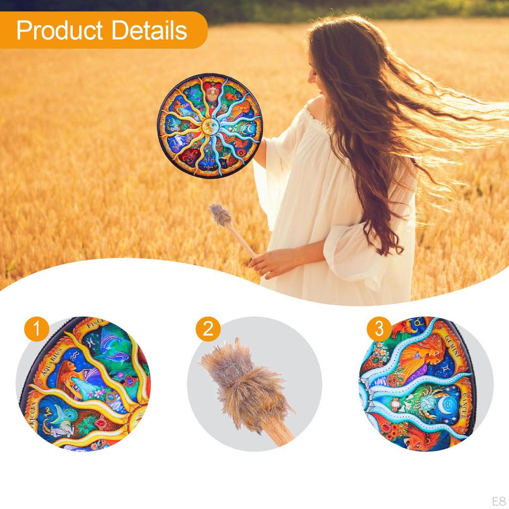 Portable Creative Instrumental Hand Drum for Performances, Party Decorations, And Gifts Music