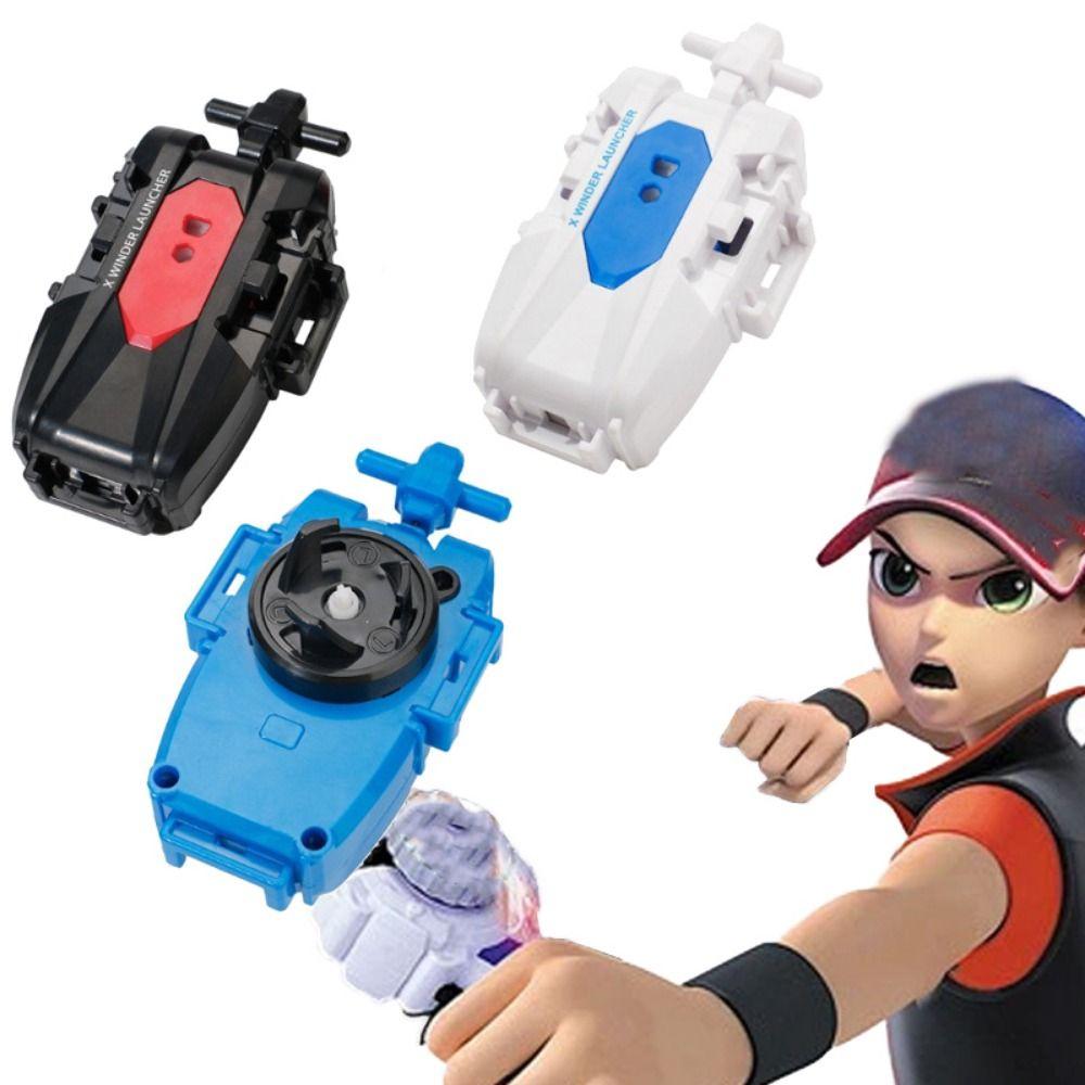 Spinning Tops Gyro Reverse Wire Launcher Multicolor Transmitter Handle Fighting Gyro  Children