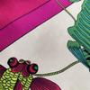 Used HERMES SOIES VOLANTES Hermes Silks Flying Silk Scarf Carr 90 Pink White Large Vintage