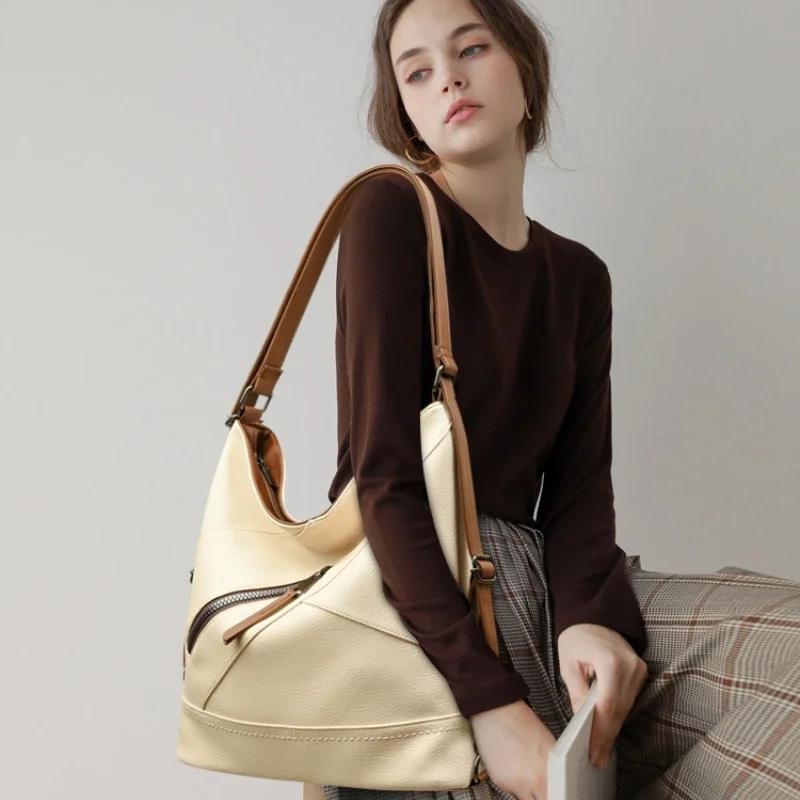 Genți solide cu fermoar pentru femei genți de umăr elegante de înaltă calitate elegante și stilate