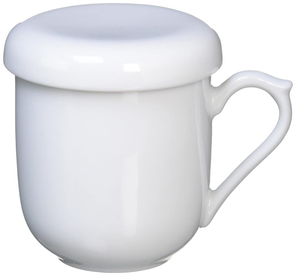 CELEC Teamate Mug (with Tea Strainer), Cool White, 3800015