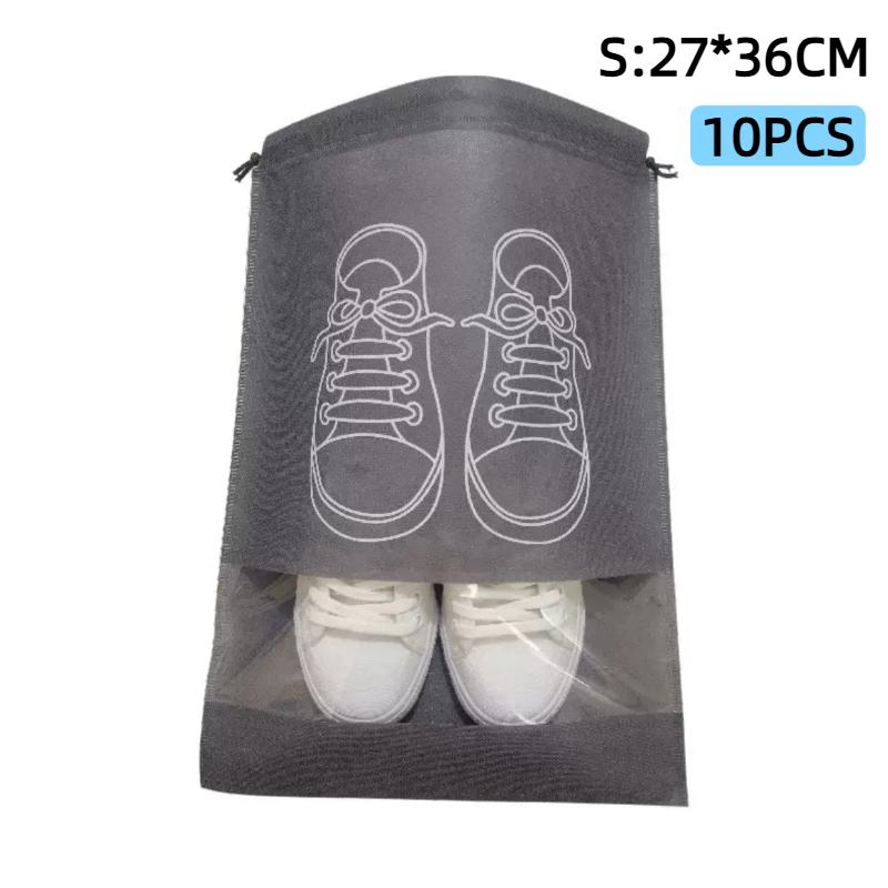 Non-woven Shoes Bag Waterproof Dustproof Travel Bag Portable Drawstring Bag For Shoes Storage