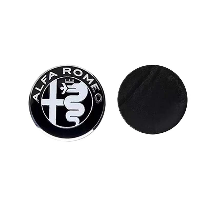 1Pcs 40mm For Alfa Romeo Mito Giulia Giulietta 147 156 166 159 Stelvio Sportiva 4C 8C GT Car Steering Wheel Logo Badge Sticker