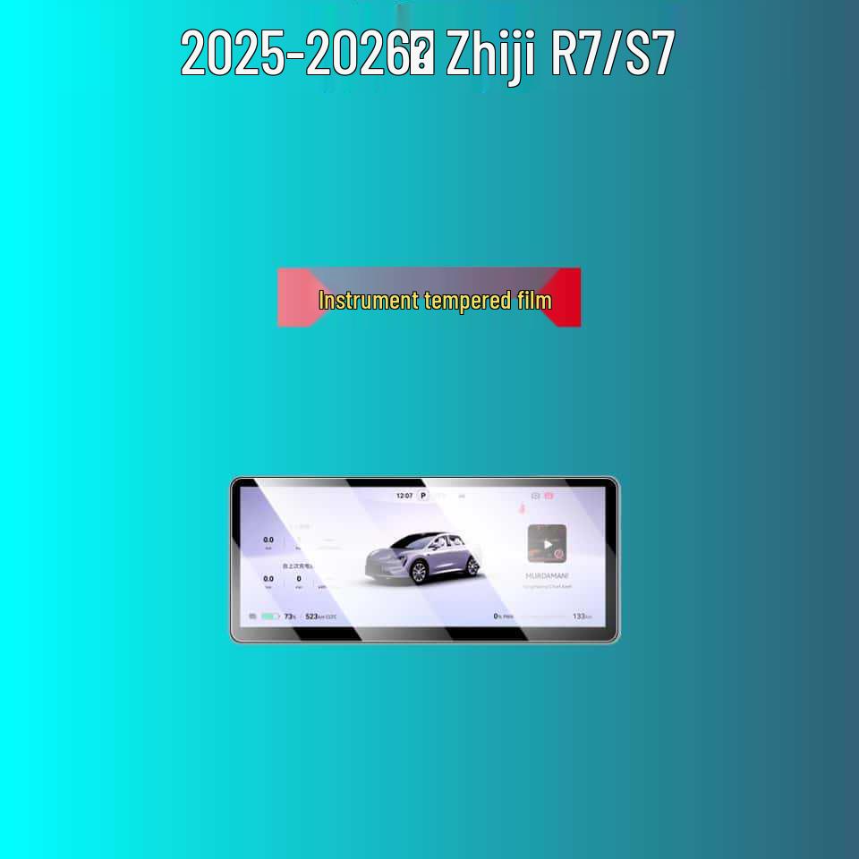 2025-2026 ZHIJIE R7/S7 Center Console Tempered Screen Protector & Interior Mod Accessories