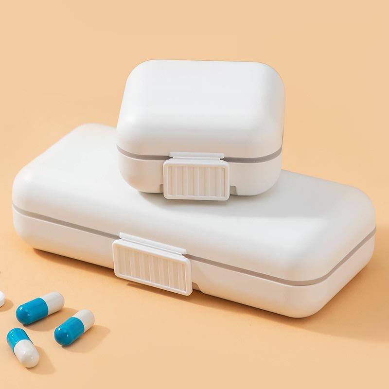 1 stück Tragbare Versiegelte Pille Lagerung Box Fach Tragbare Mini Pille Box Reise Pille Fall Medizin Container