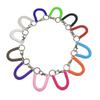 Colorful Retractable Plastic Spring Rope Keychain - Portable Anti-Lost Keyring
