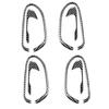 8Pcs For Honda Civic 8th 2006-2011 Carbon Fiber Interior Door Handle Cover Trim
