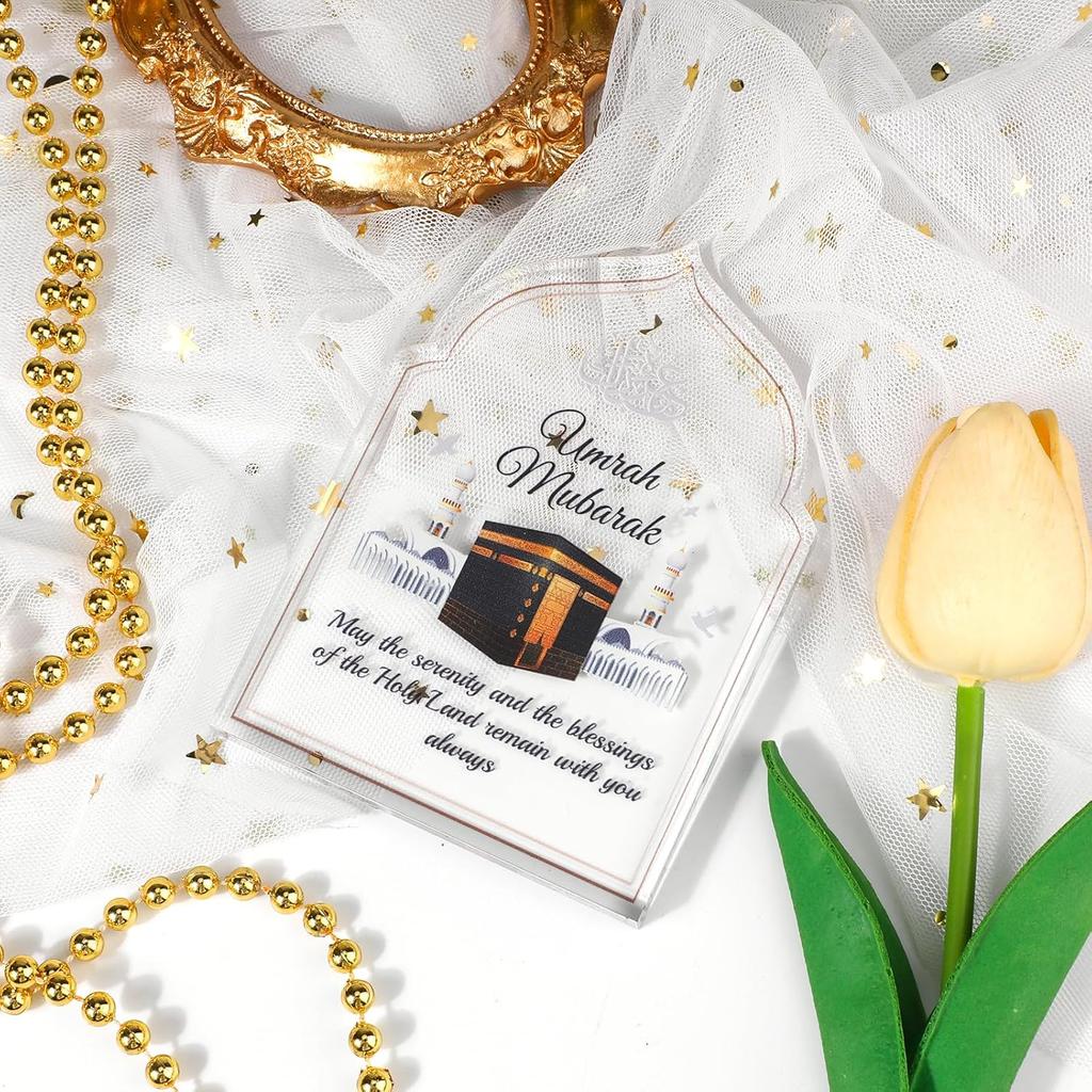 Umrah Mubarak Gift Acrylic Plaque Decoration Ramadan Eid Muslim Islamic Gifts