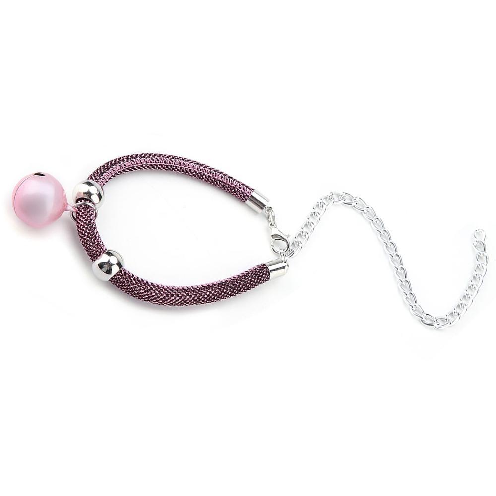 Adjustable 20-38cm Length Pet Necklace W/ Extension Chain Nylon Pets Collar for Pets