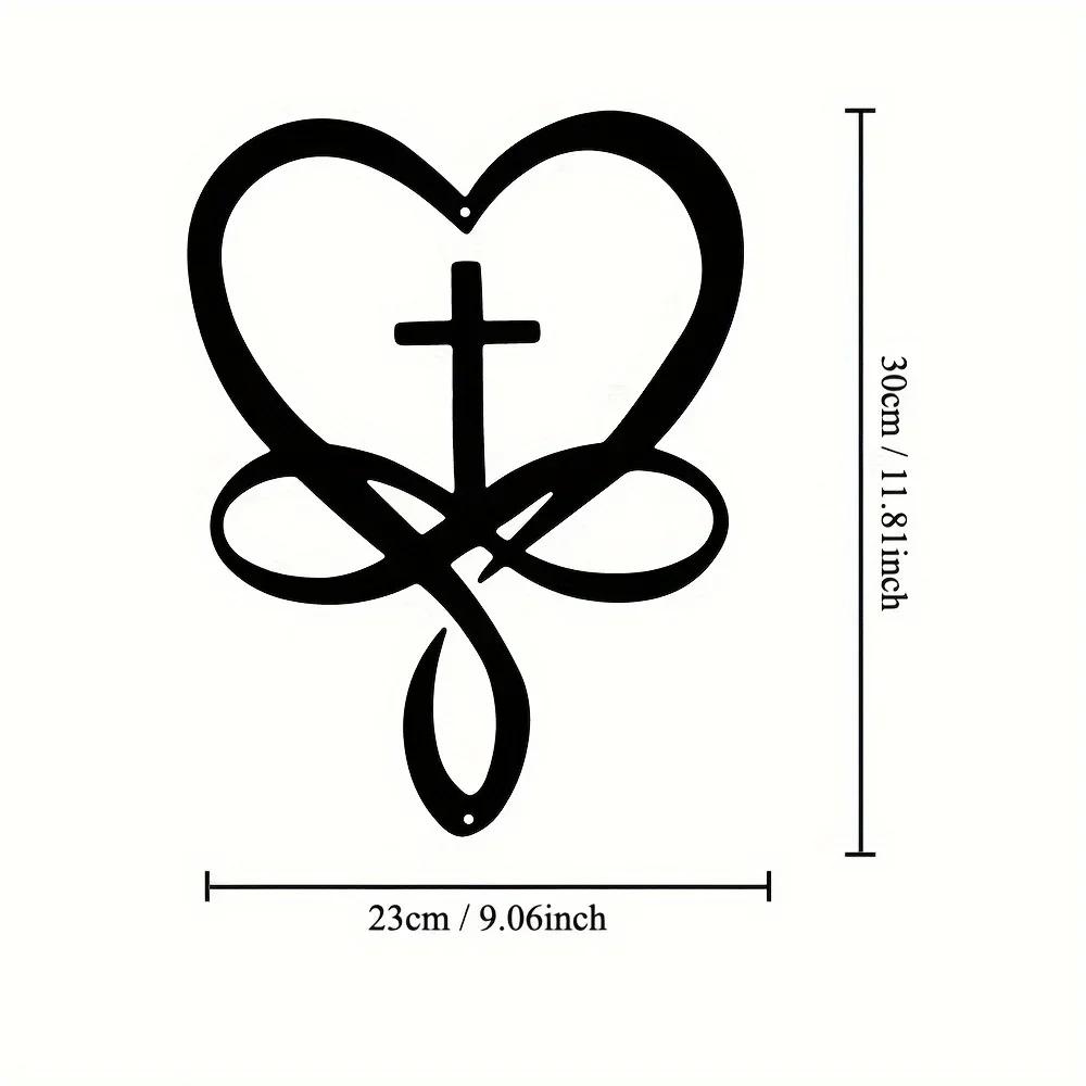 

Потрясающая настенная табличка в виде сердца, 1 шт.! Ретро-подвеска из металла для декора дома или офиса. Идеальный подарок на День святого Валентина. Украшение стен. чёрный
