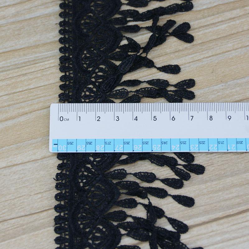 70mm White black Silk Net Lace Fabric Ribbons Trim DIY Sewing Handmade Craft Materials 1 yard
