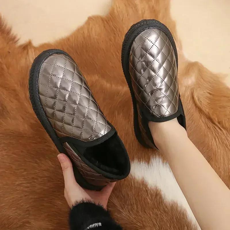 Fashion Waterproof Shoes for Woman Elegant With Medium Heels Women's Snow Boots Anti Slip Gyaru Winter 2024 No Slipery Comfrtable Sale