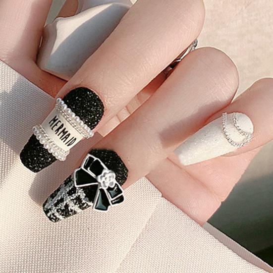 10Pcs Nail Bowknot Decors Anti-drop Non-Fading Art Camellia DIY French Style