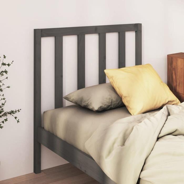 VidaXL Headboard Grey 95x4x100 Cm Solid Pine Wood822239