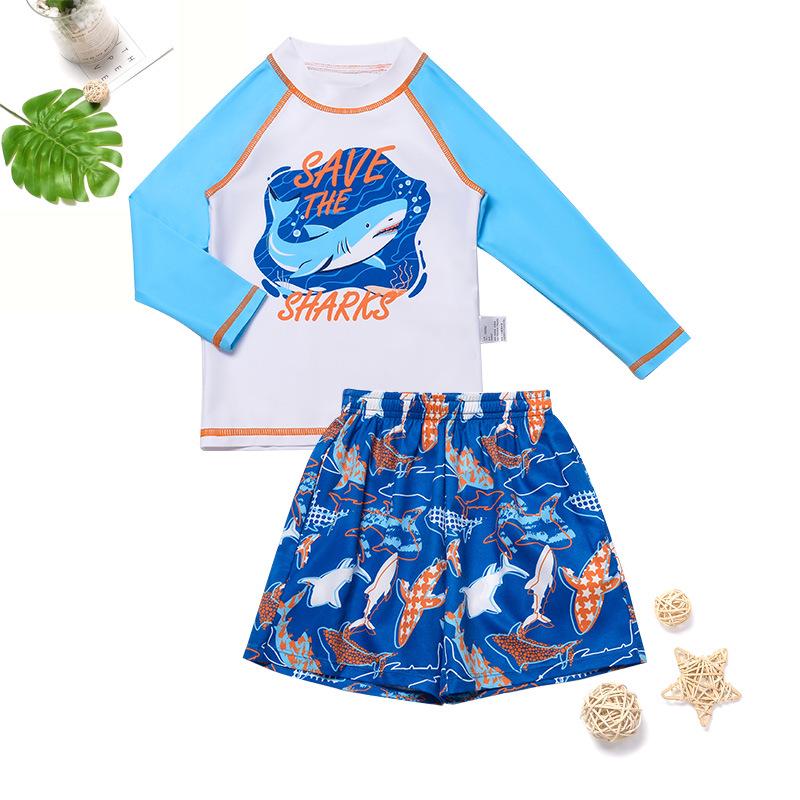 

Комплект детского быстросохнущего купальника из двух частей с защитой от солнца 110 (Height 100cm, Weight 17kg)