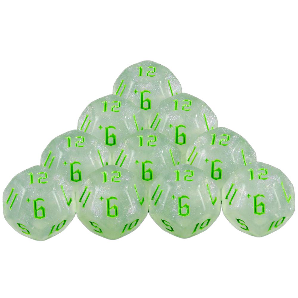 Polyhedral Dice Set 10pcs D12 DND Dice for RPG Party, Family Table Board, Role Playing Game
