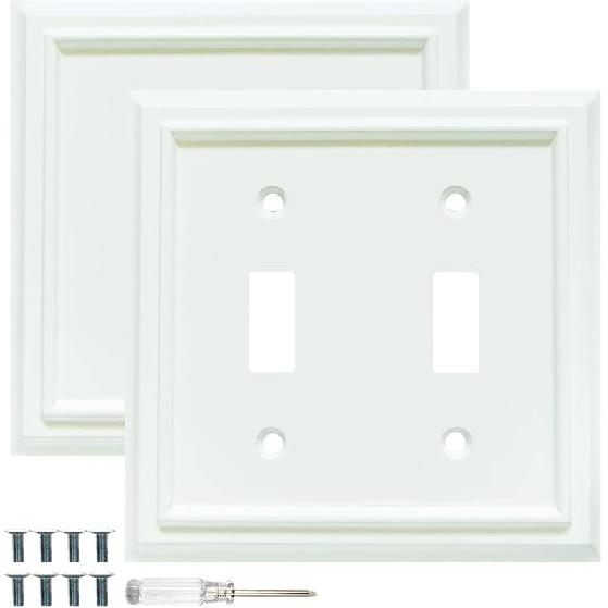 Wall Plates, Duplex Outlet Covers, Toggle Light Switch Plates, Decorator Light Switch Cover, Bamboo Fiber Material Standard Size Wall Plates of