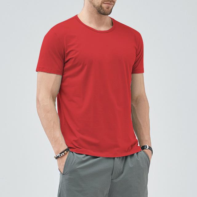 Men's Casual T Shrits Black Short Sleeve T-Shirt for Summer