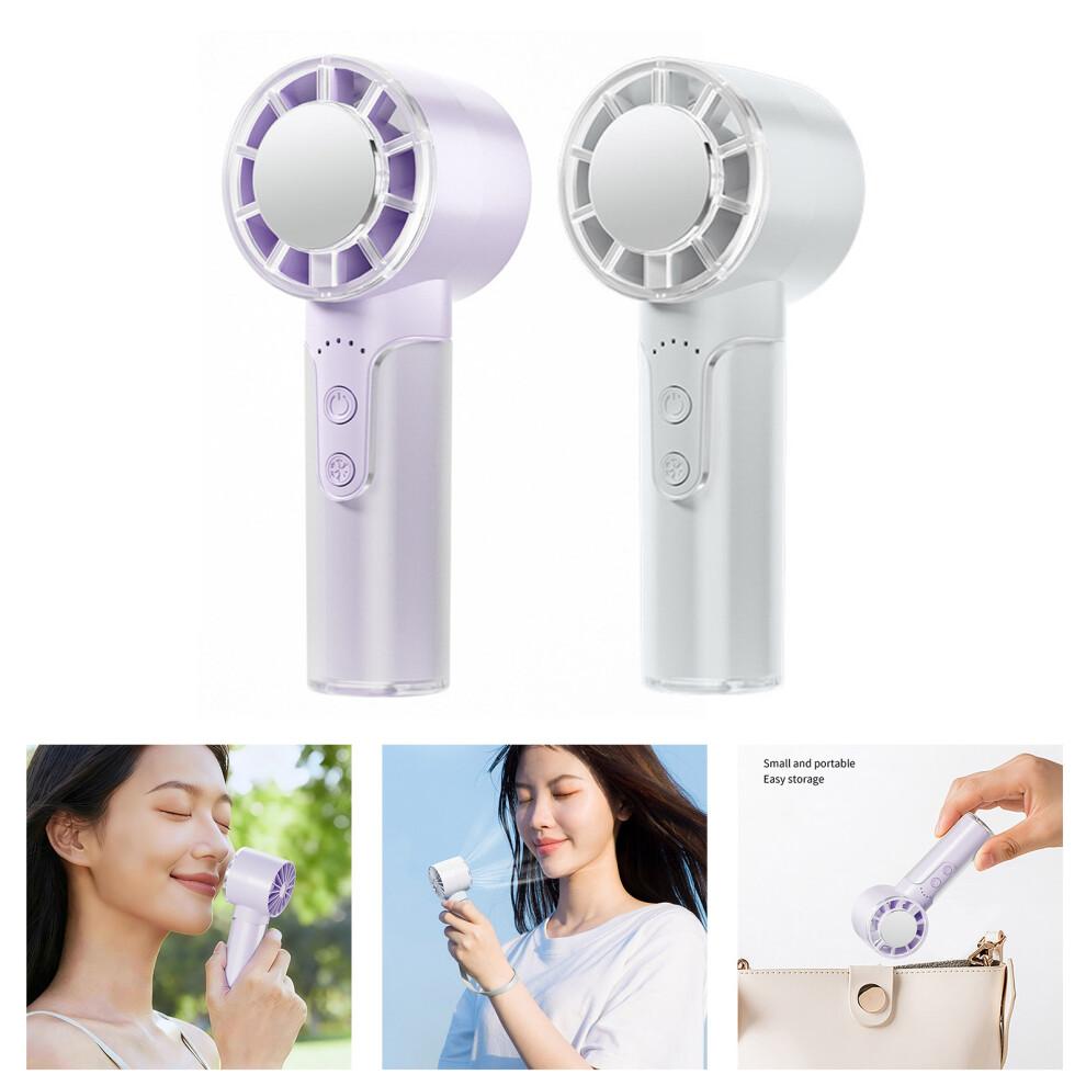 Foldable Handheld Fan Cooling Fan Suitable for Outdoor-Purple