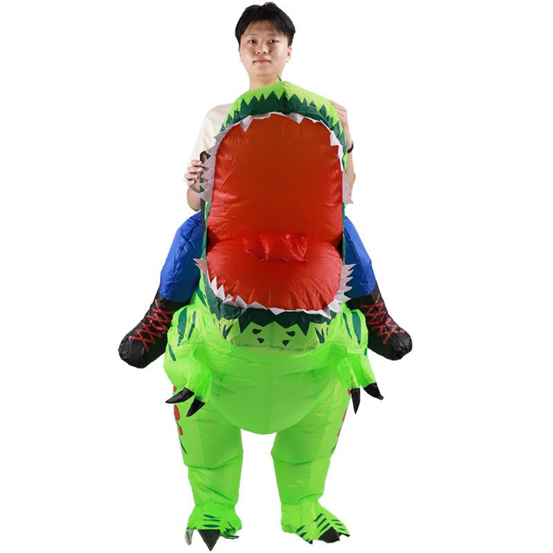 Halloween Children'S Thorn Tyrannosaurus Rex Party Doll Suit Riding Dinosaur Funny Riding Happy Running Dragon Inflatable Suit
