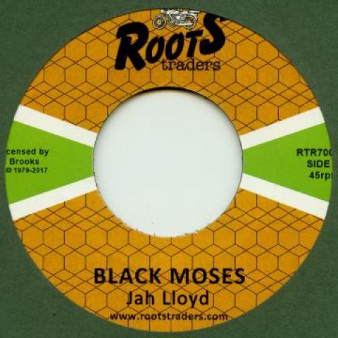 

7inch Record JAH LLOYD Black Moses Dub RTR7004 Roots Traders 2017 Europe Reggae Ska Dub Used
