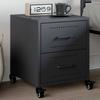 VidaXL Anthracite Bedside Table 36x39x43.5 Cm Steel, Cabinet, Bedroom Furniture, Phone Stand, Cabinet 846630