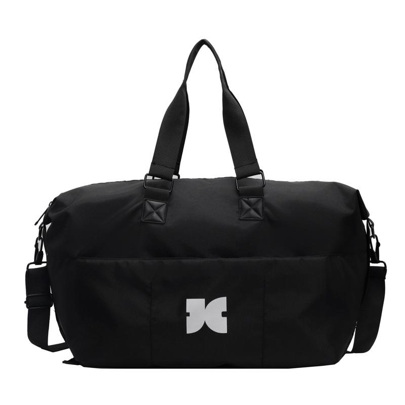 

Large Capacity Travel Bag Leisure Fitness Bag Dry Wet Separation Independent Shoe Warehouse Luggage Bag Handheld Crossbody Bag Bag чорний