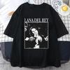 Famous Singer Lana Del Rey Fans TShirts Fashion Ultraviolence Music Album Tees Vintage Hip Hop Streetwear Casual Short Sleeve