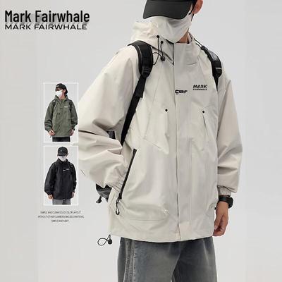 Mark Fairwhale Men's Hooded Windproof Waterproof Jacket