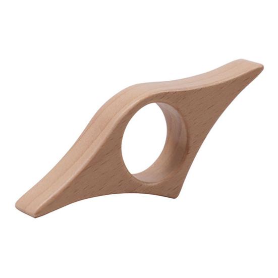Wooden Thumb Book Holder Ergonomic One-Handed Page Clip for Reading Solid Wood Finger Ring Portable Desktop Reading Gadget Unique Gift for Book Lovers
