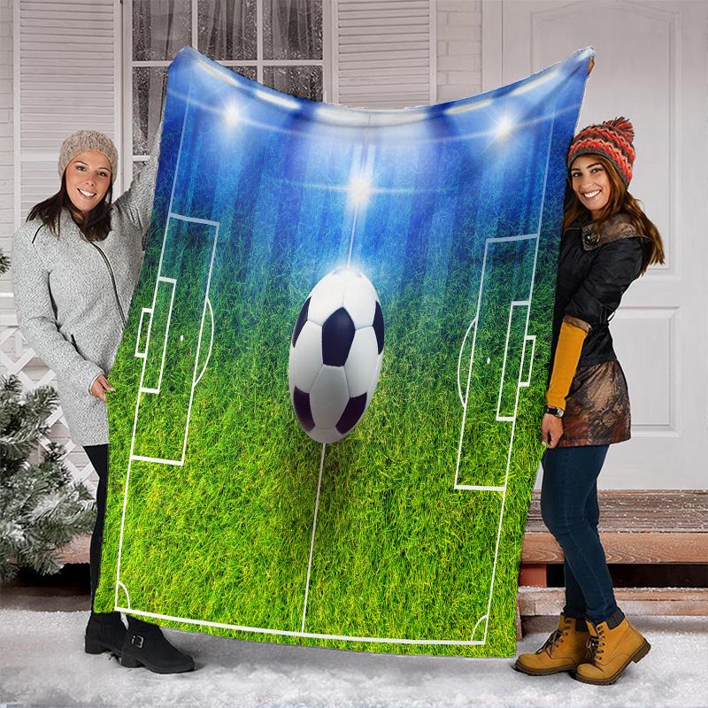 Football Blanket Perfect All Seasons Soft Comfortable Sofa Office Nap Travel Birthday Gift Christmas Present