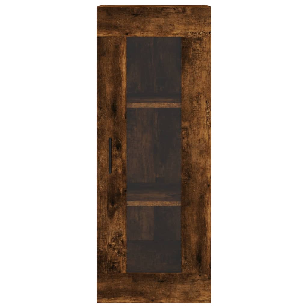 Vidaxl Wall Cabinet, Smoked Oak, 34.5X34X90 Cm