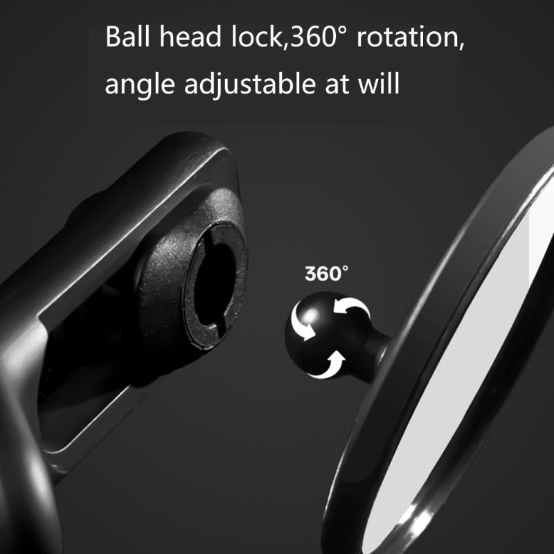 Bicycles Rearview Mirror Adjustable Bicycles Handlebars Mirror Bicycles Handlebars Plug Rearview Mirror Easy to Install