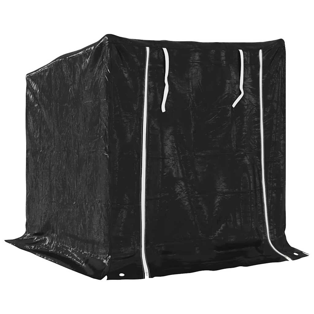 Stojak na drewno opałowe z pokrowcem przeciwdeszczowym 101 x 61 x 110,5 cm Stal galwanizowana