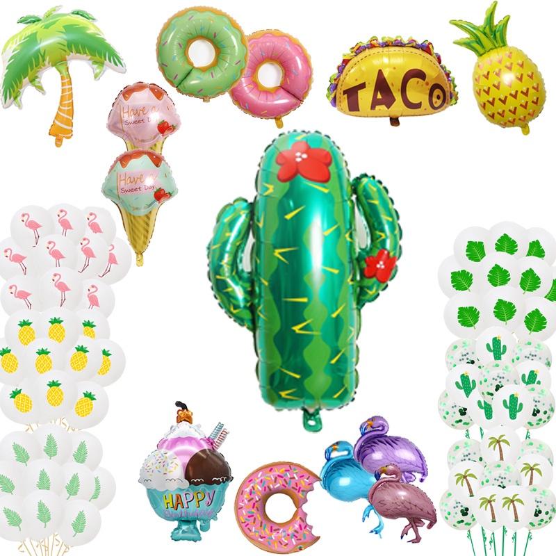 Hawaiian Pineapple Flamingo Aluminum Foil Balloon For Wedding Party Decorations