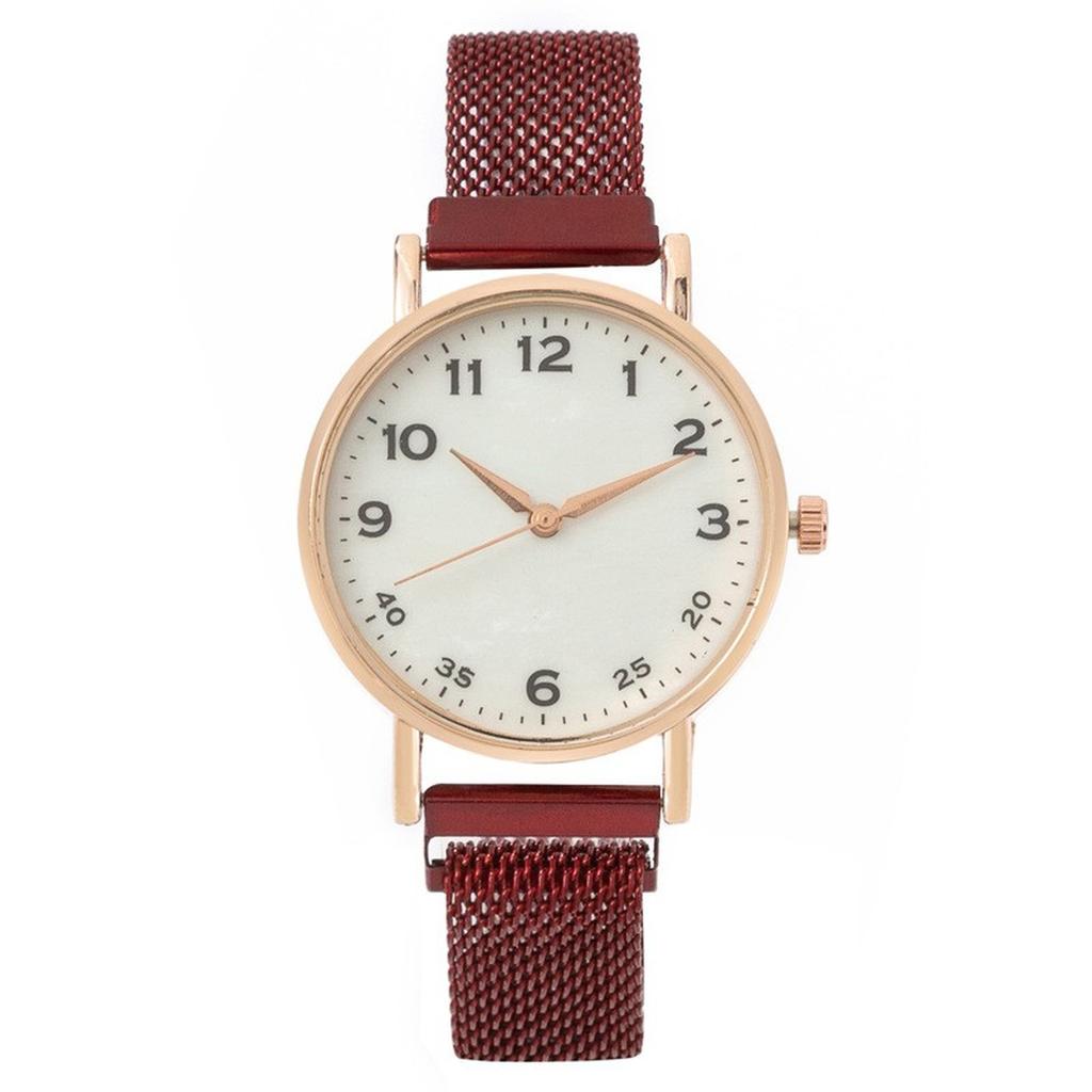New Women's Luxury Watch Matte Dial Japanese Quartz Movement Stainless Steel Mesh Strap Hannah Martin Brand Original Watch