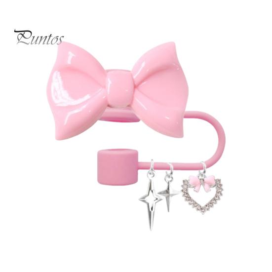 

Крышки для соломинок с бантом для стаканов 30 и 40 унций, силиконовые наконечники для соломинок, крышки для соломинок, защитные насадки для питьевых соломинок, аксессуары для стаканов 0,4 дюйма