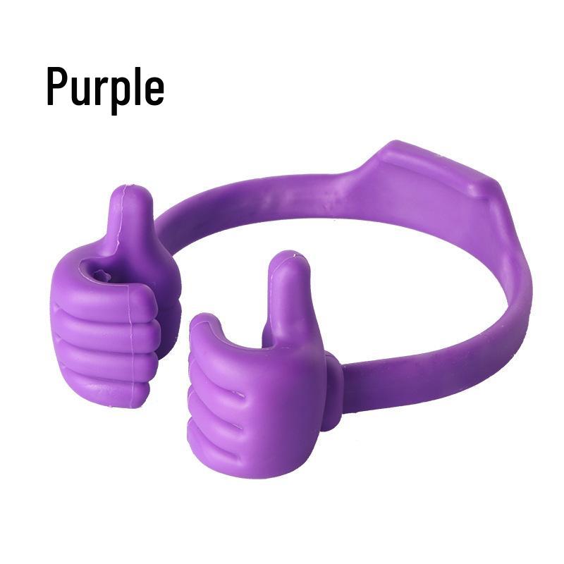 Creative Thumb Holder: Portable Desktop Tablet & Phone Stand for Lazy Users