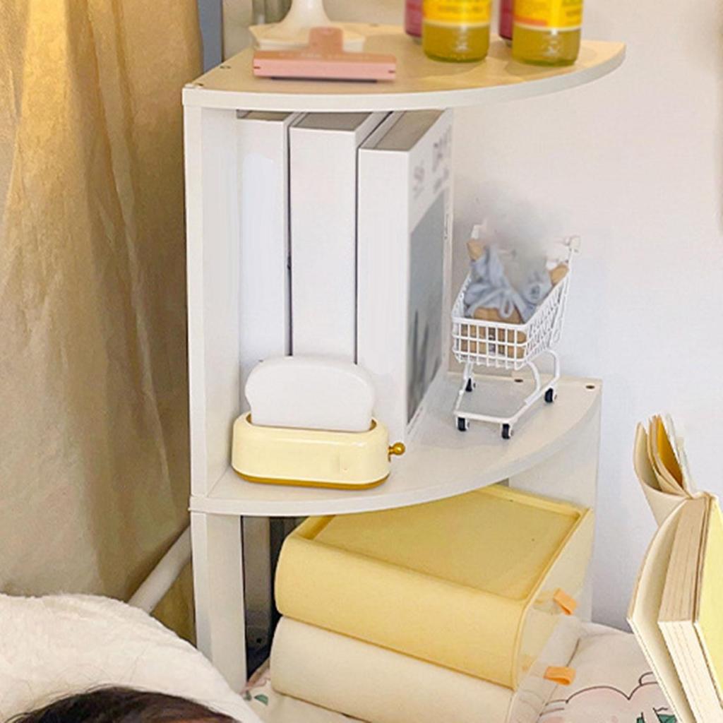 Double Layer Storage Rack Sundries Display Shelf Cosmetic Storage Holder for Study Room Apartment Bathroom Office Bedroom