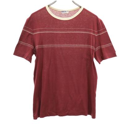Cagi Années 80 90 Fabriqué en Italie Vieux T-shirt à manches courtes 4 Bordeaux Homme Occasion