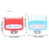 2Pcs Professional Hair Cutting Guide Combs Clipper Limit Combs Trimmer Styling Tools Attachments Compatible 1.5mm 4.5mm