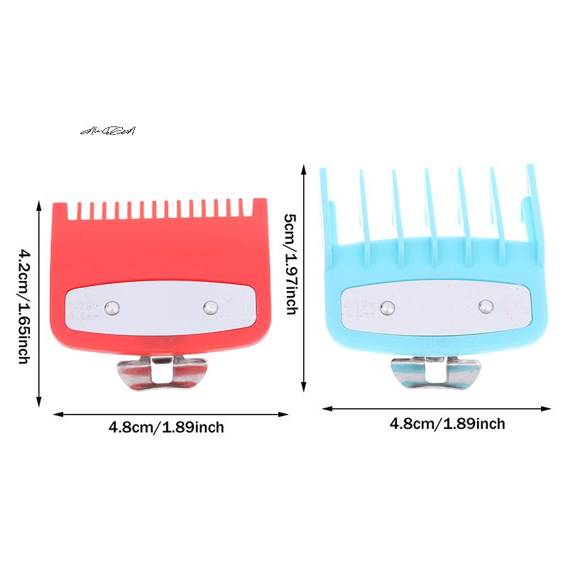 2Pcs Professional Hair Cutting Guide Combs Clipper Limit Combs Trimmer Styling Tools Attachments Compatible 1.5mm 4.5mm