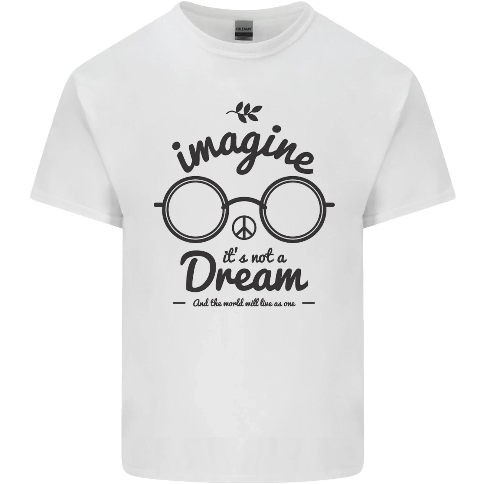 Imagine Its Not a Dream World Peace Hippy Kids T-Shirt Childrens S