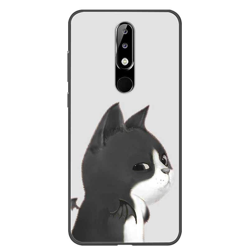 Per Nokia 6.1 Plus Custodia Adorabile Morbido Silicone Cartone Animato Gatto TPU Custodie per Telefono per Nokia X6 Copertura 6.1Plus Carina Coque per NokiaX6 Guscio